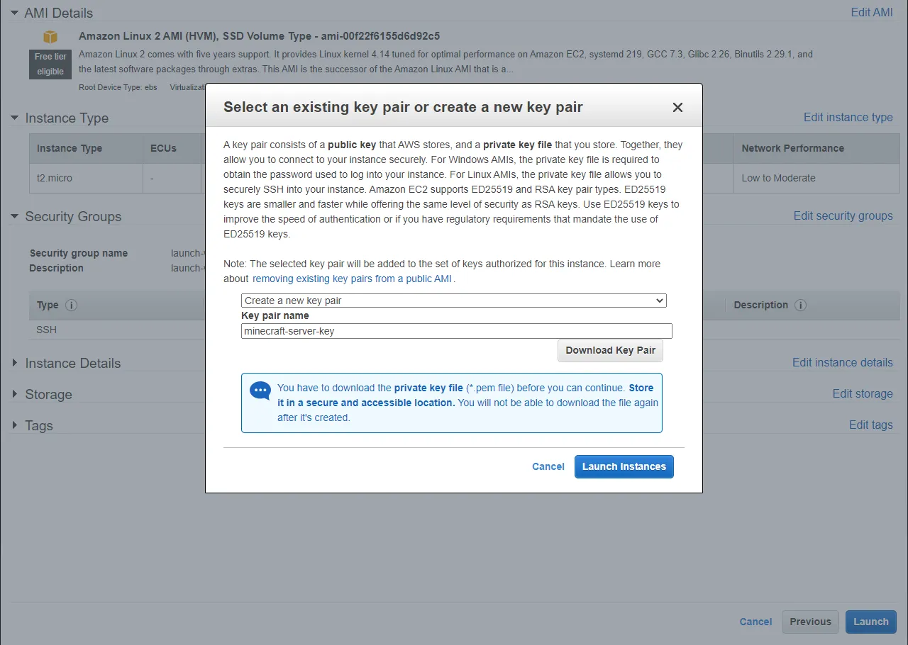 aws key pair