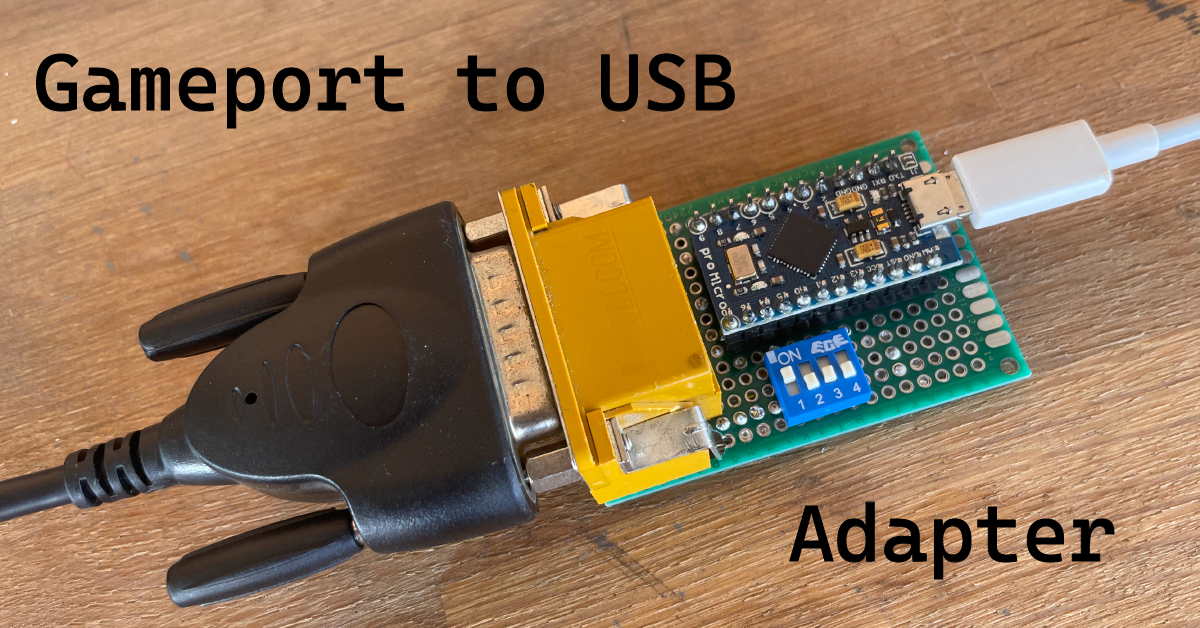 Diy gameport to usb adapter littlebigtech