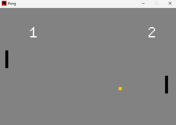 Pong game implementation with Rust